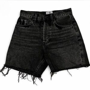black anine bing denim shorts